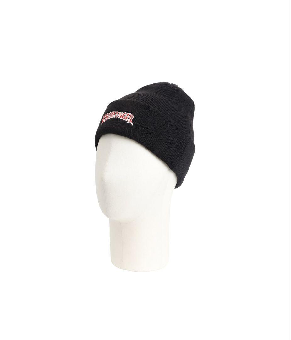 CHALLENGER CRUSH LOGO KNIT CAP　BLACK