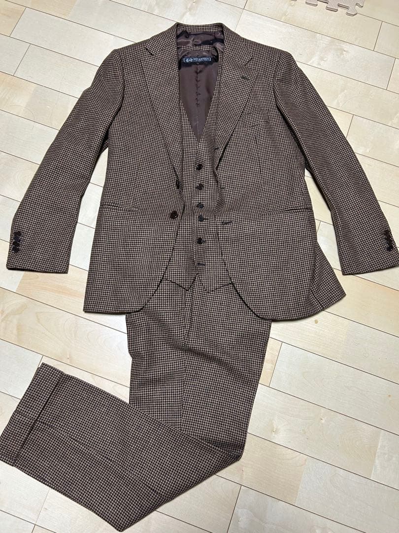 値下げ ユナイテッドアローズ ソブリン 3ピーススーツ 美品