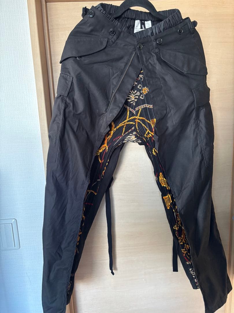 ジュンヤワタナベコムデギャルソン　スカーフドッキングカーゴパンツ