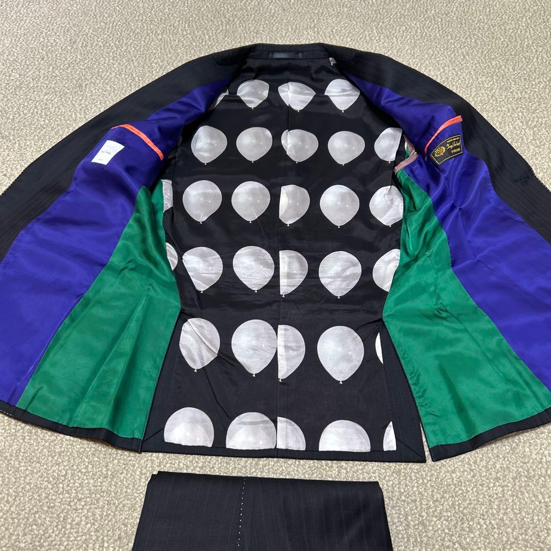 る*な様 ポールスミス ブラック ストライプ ビジネススーツ