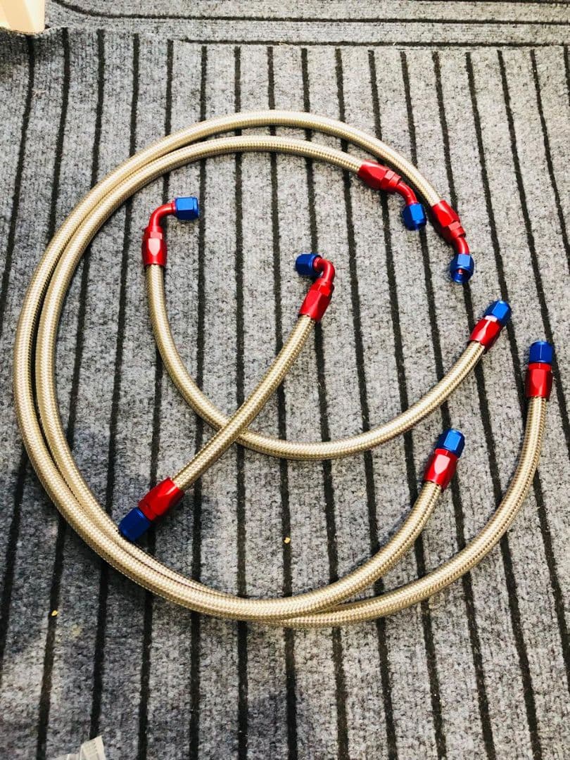 ゼファー400/550サイド回しフィッティングジョイント メッシュホース