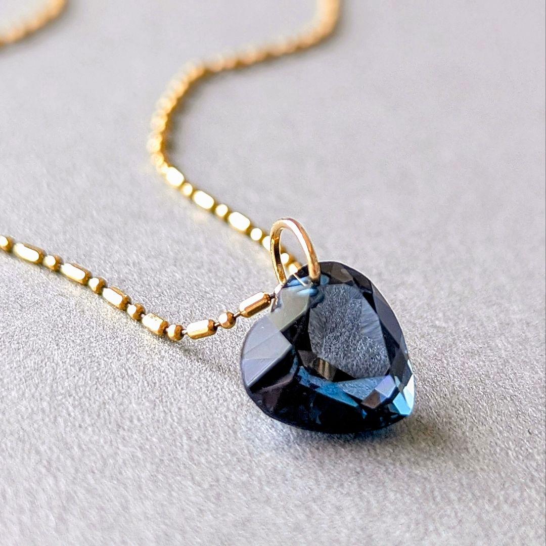 ♢N♢K18 ロンドンブルートパーズ 5ct ネックレスチャ―ム