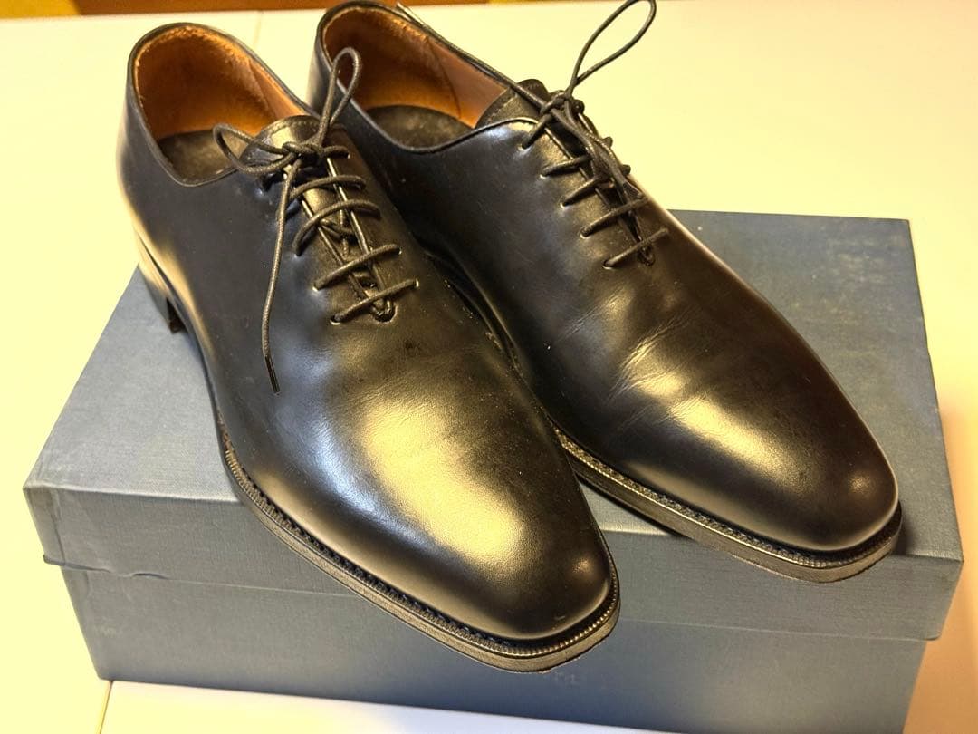 【3回使用の美品】YANKO 黒レザー ドレスシューズ