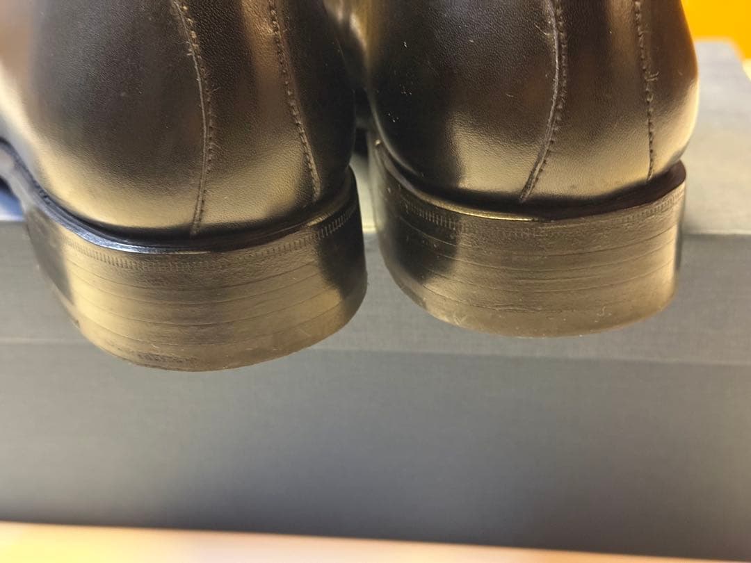 【3回使用の美品】YANKO 黒レザー ドレスシューズ