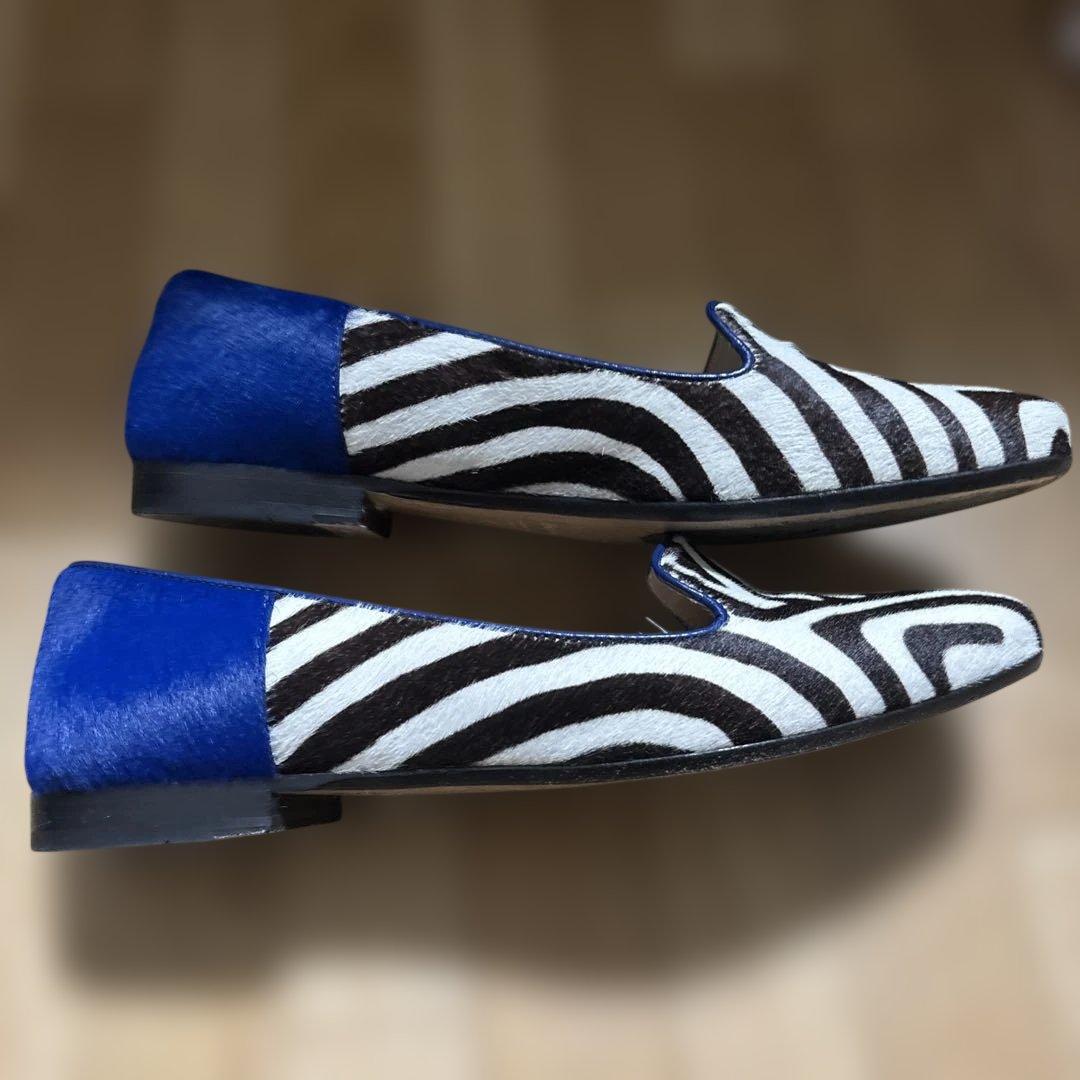 【MaxMara 】ゼブラ柄 ローファー / 37サイズ