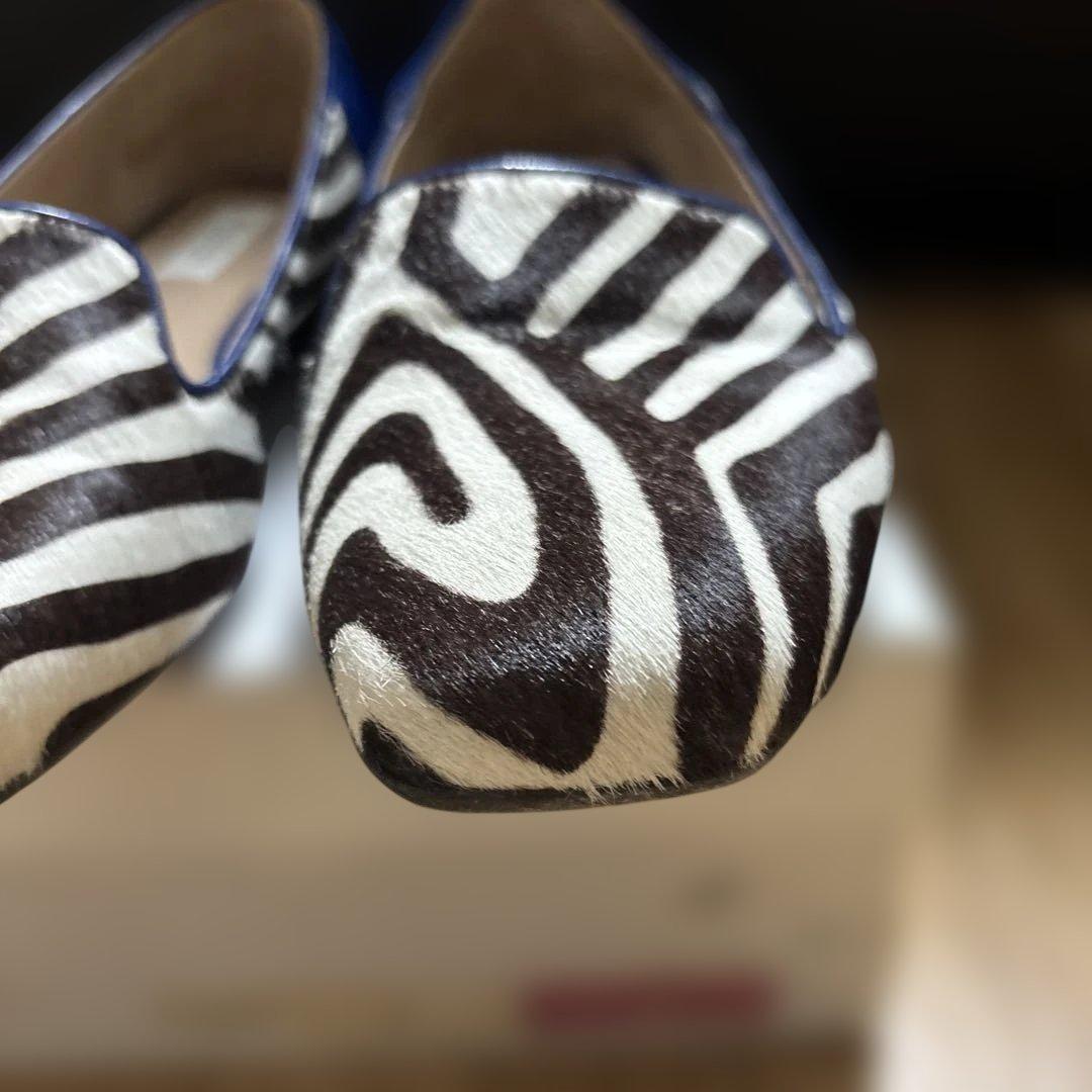 【MaxMara 】ゼブラ柄 ローファー / 37サイズ