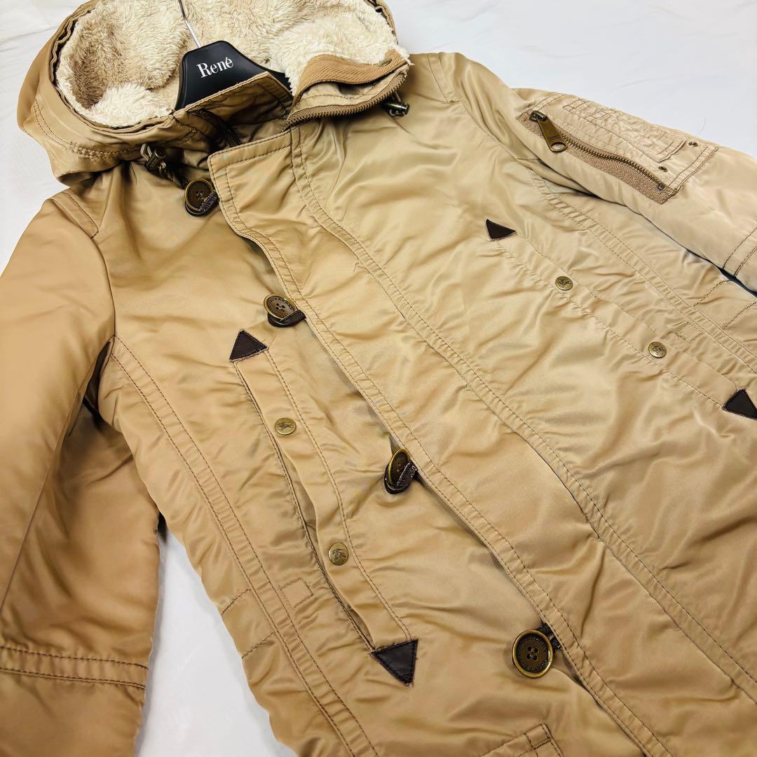 美品 BURBERRY BLUE LABEL モッズコート ノバチェック ロング