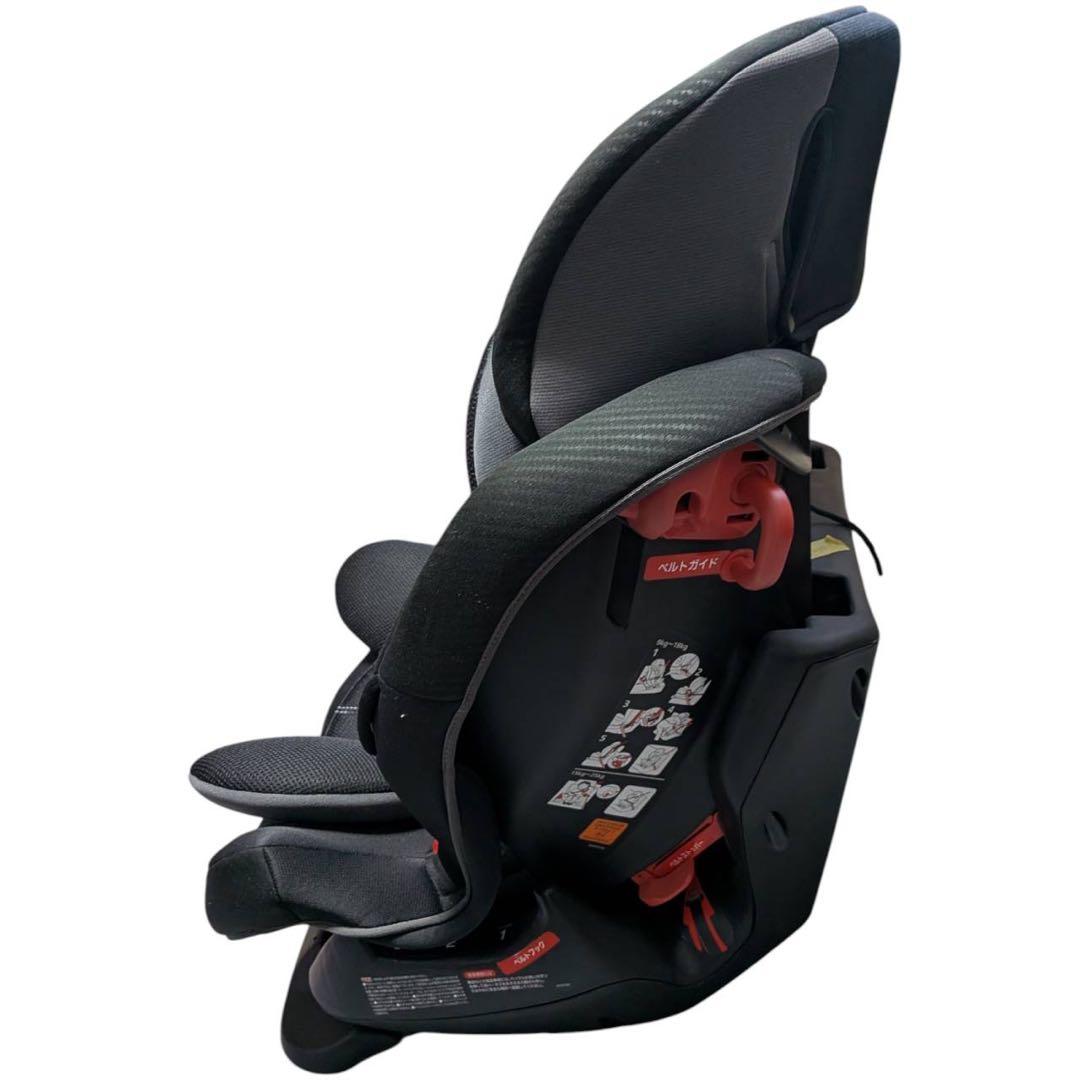 美品 エールべべ スイングムーン プレミアムS 黒 チャイルドシート ジュニア