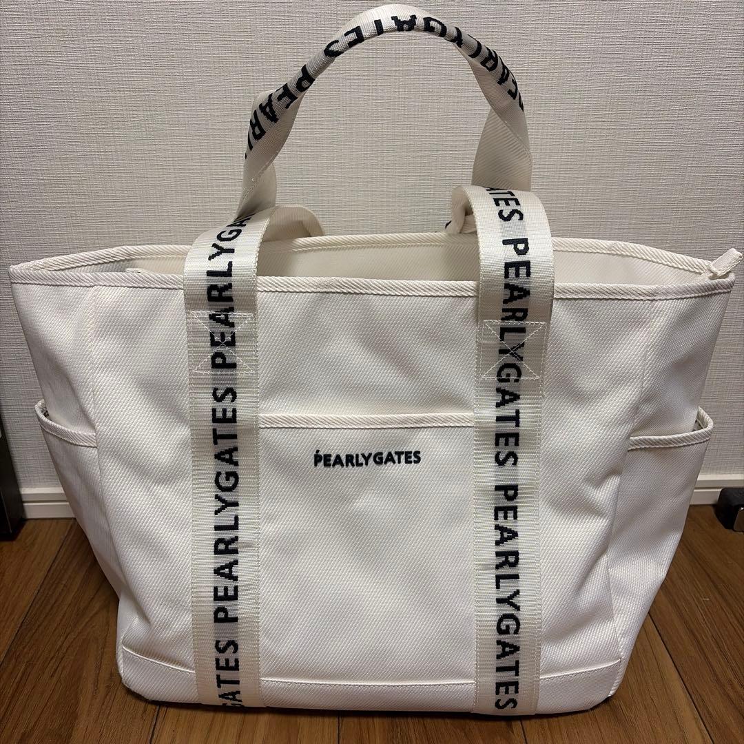 PEARLY GATES ホワイトトートバッグ