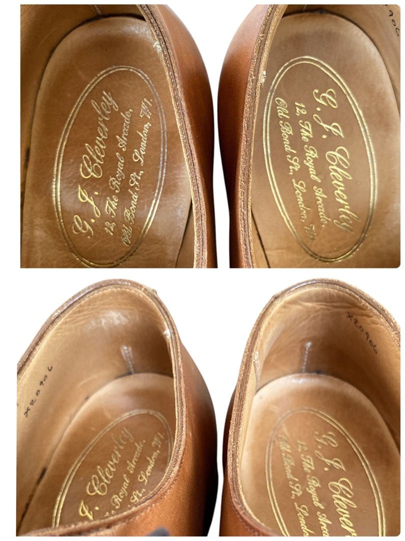 よ*ん様 ジョージクレバリー ドレスシューズ （25.5㌢） メダリオン ライト