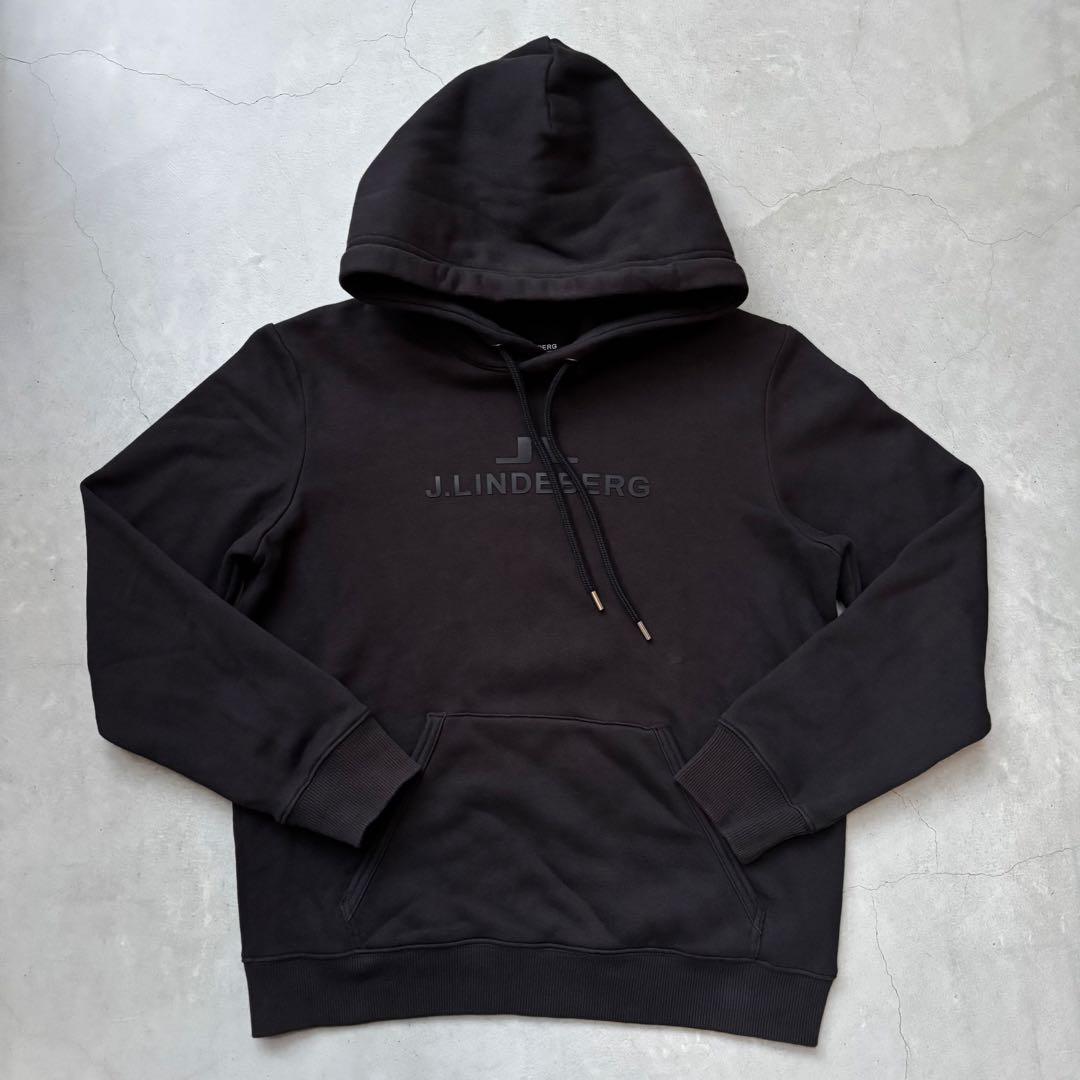 J.LINDEBERG ジェイリンドバーグ 裏起毛フードパーカー ブリッジロゴ