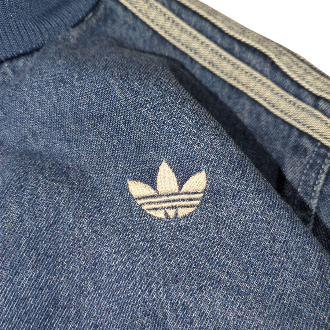 XS）アディダス アディカラー デニム トラックトップ オリジナルス レディース