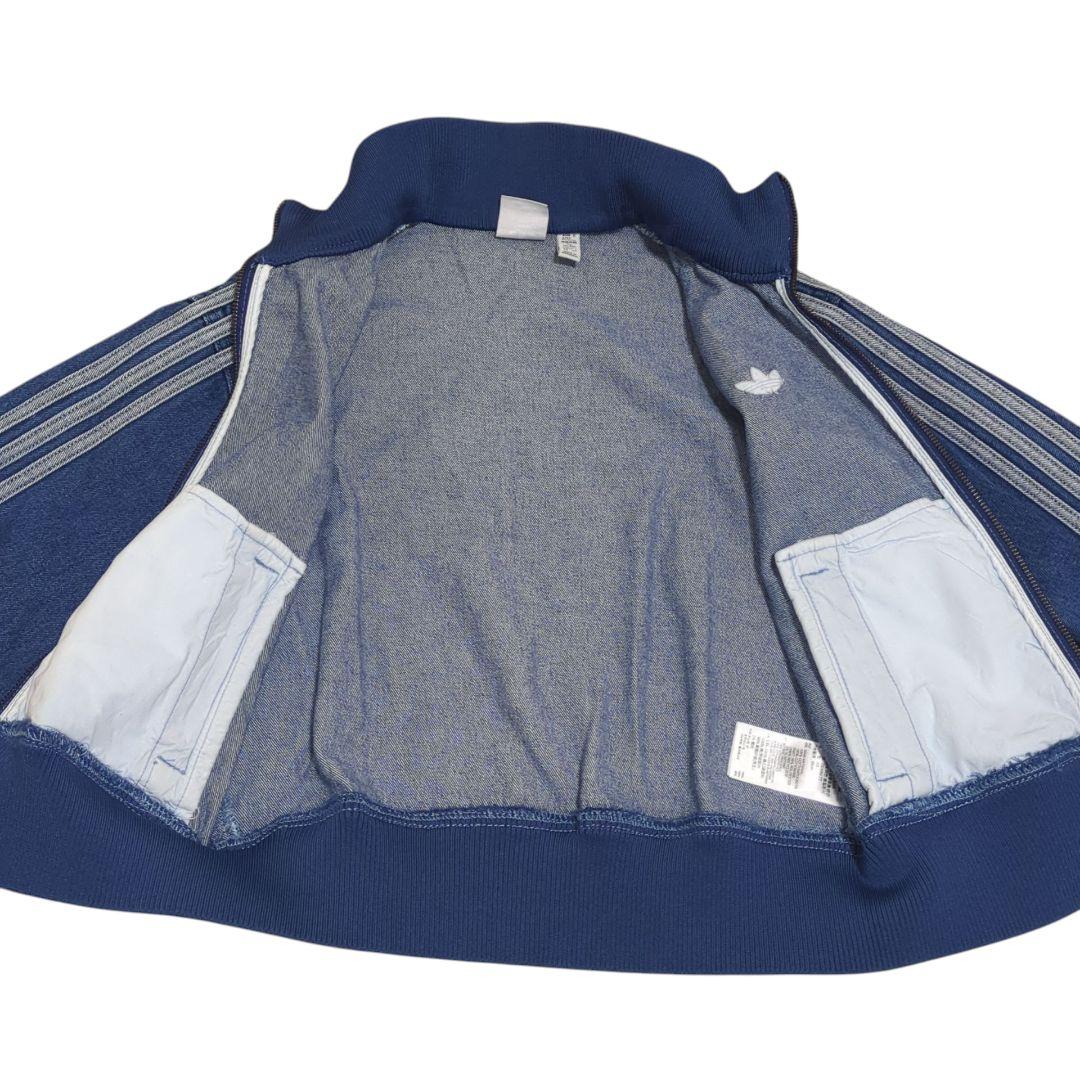 XS）アディダス アディカラー デニム トラックトップ オリジナルス レディース