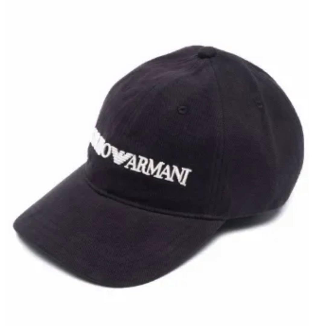 【エンポリオアルマー二 新品未使用】Armani ベースボールキャップ 黒 帽子