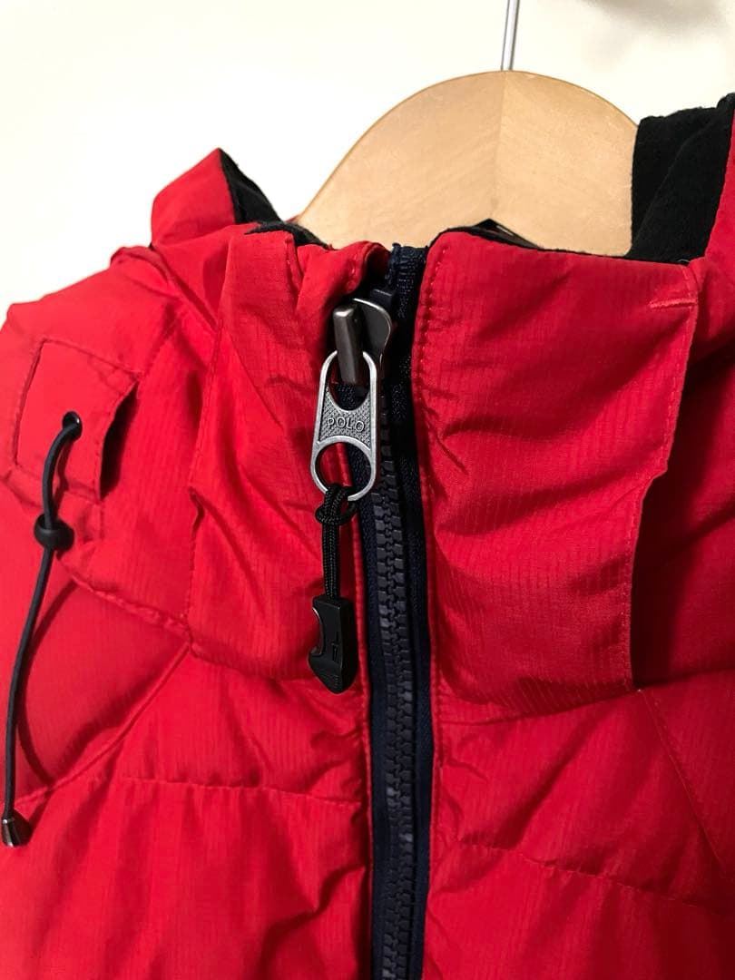 【現行QRタグ】POLO RALPH LAUREN ダウンベスト　赤