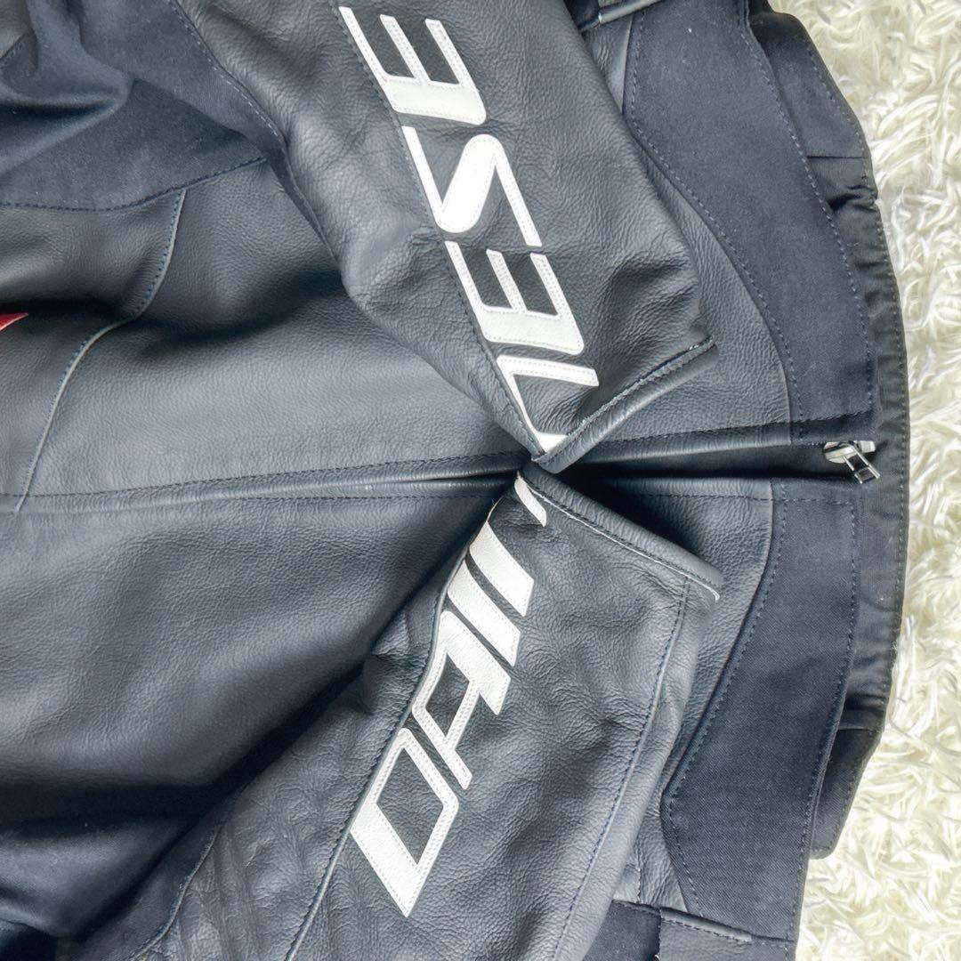 ダイネーゼ レザージャケット バイクウェア サイズ54 黒✖️赤