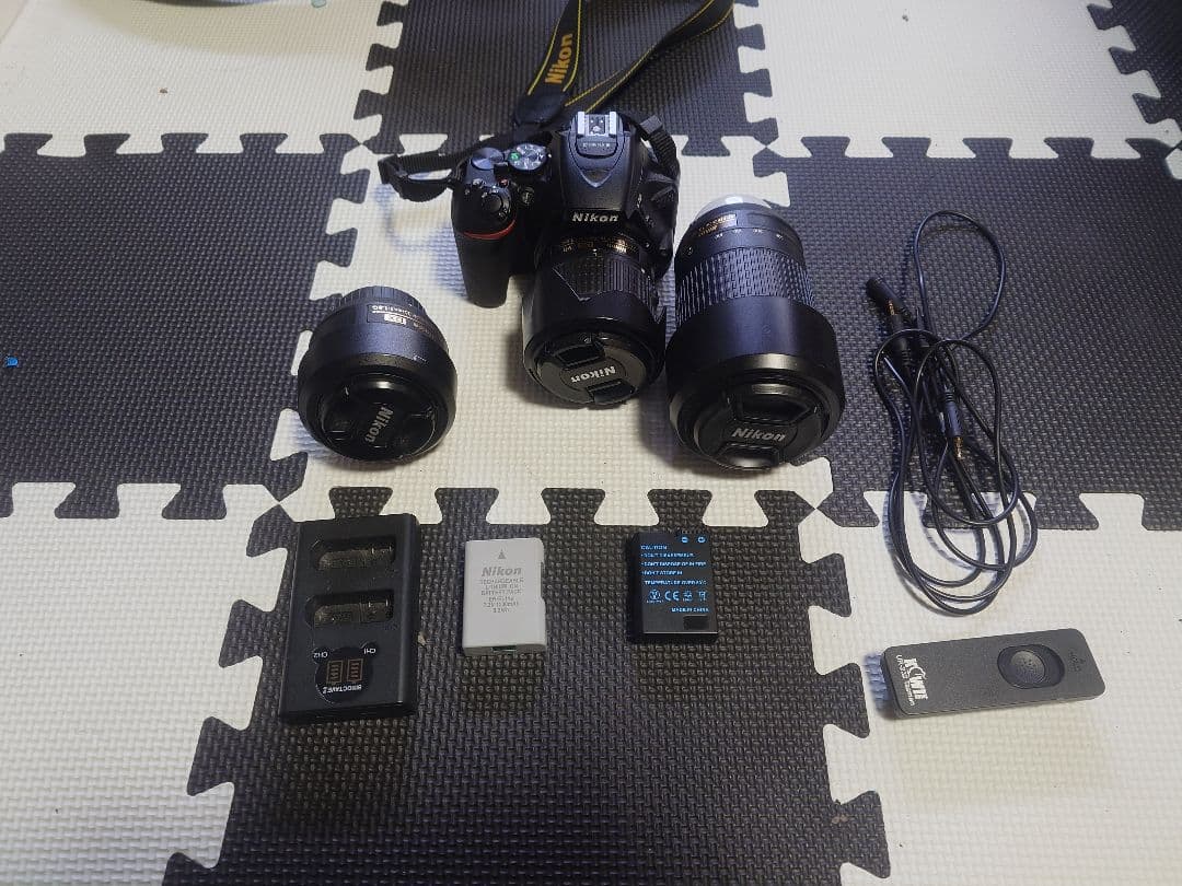 一眼レフ　Nikon D5600 ダブルズームレンズキット　35mm単焦点レンズ