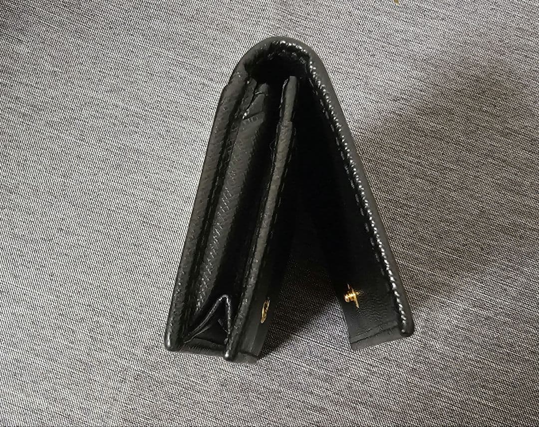 PRADA サフィアーノレザー 名刺入れ ネロ 購入証アリ