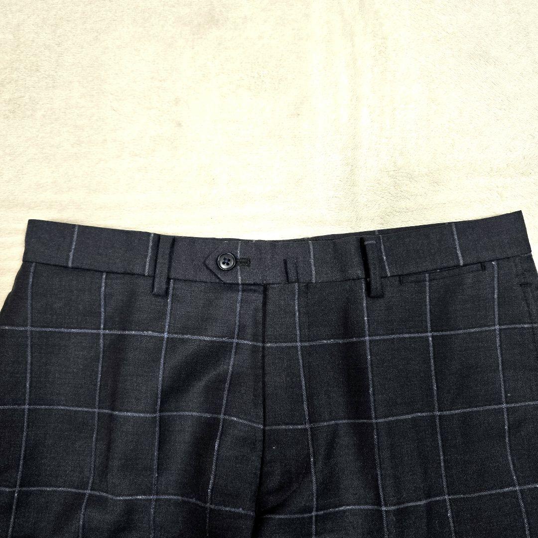 極美品 h'm tailored 3ピーススーツ マルゾット Super100