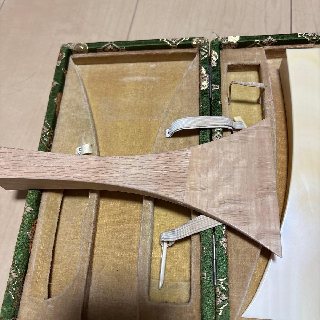 三味線バチ2本と装飾ケースセット