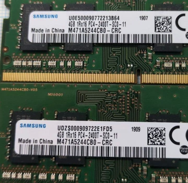 Samsung DDR4 メモリ 4GB 6枚 8GB 3枚