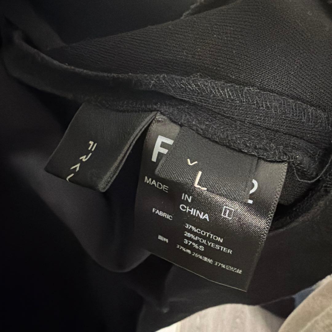 FRKM SCD 変形ジップパーカー 黒