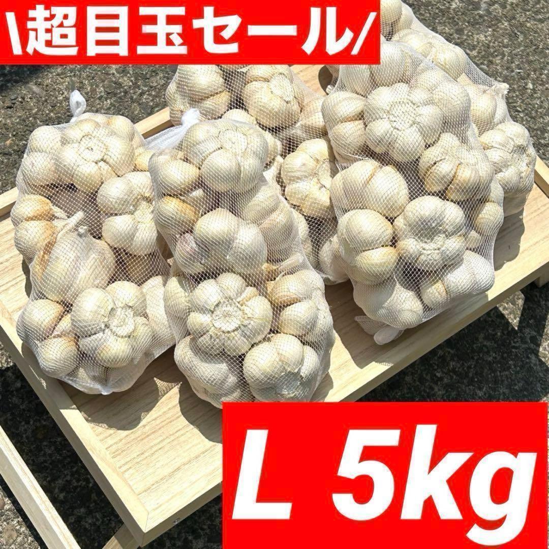 【大人気】新物 青森県産 にんにく L 5kg 福地ホワイト 種 加工 激安