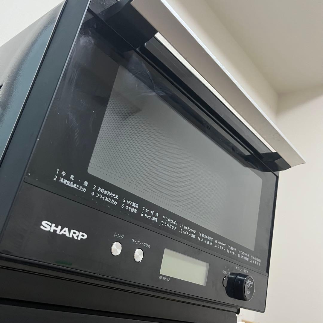 SHARP オーブンレンジ RE-WF182-B ブラック 2022年製
