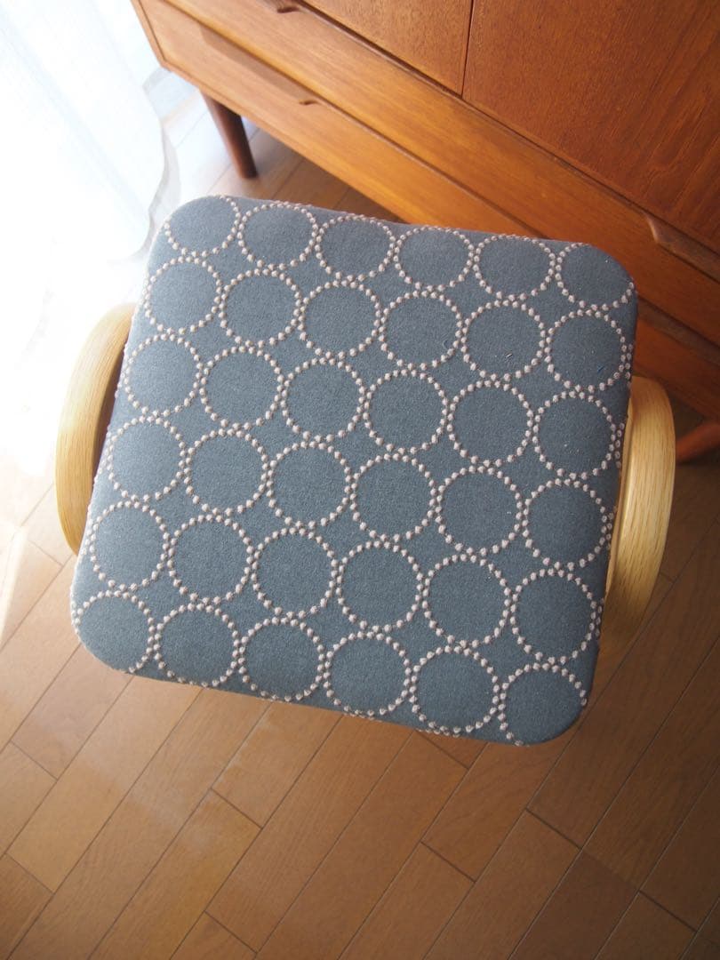 椿さん専用 ミナペルホネン 秋田木工 ハンドメイド 剣持スツールD タンバリン