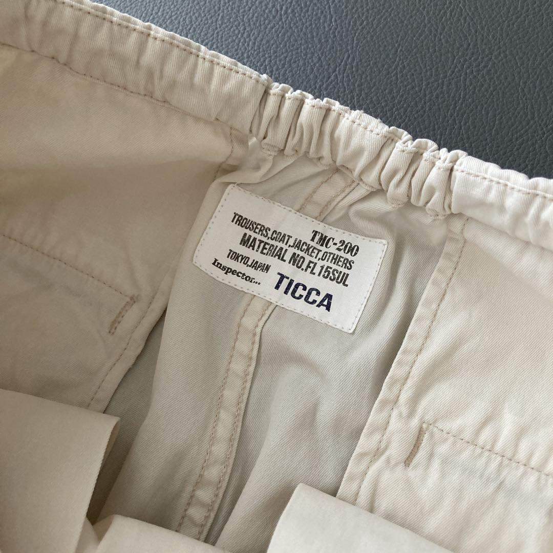 ティッカ　TICCA　パラシュートパンツ　カーゴパンツ　ジョガー　アイボリー