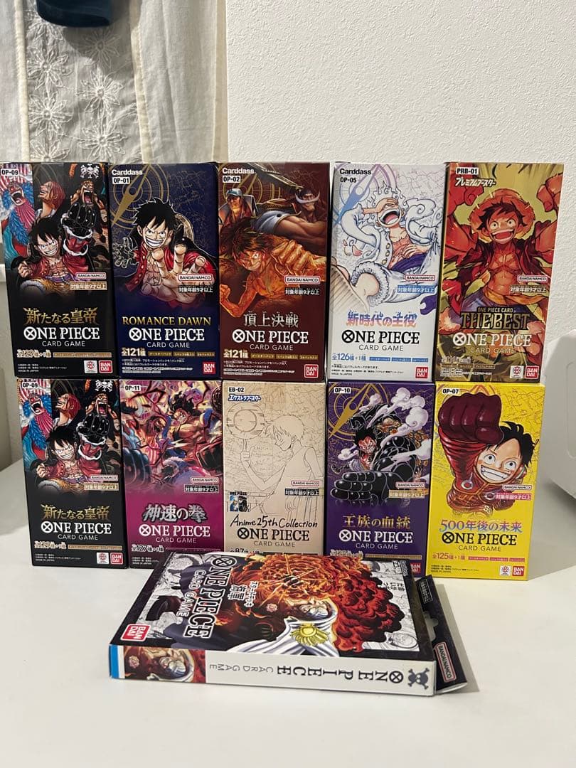 ワンピース カード 未開封、テープ付き　Box