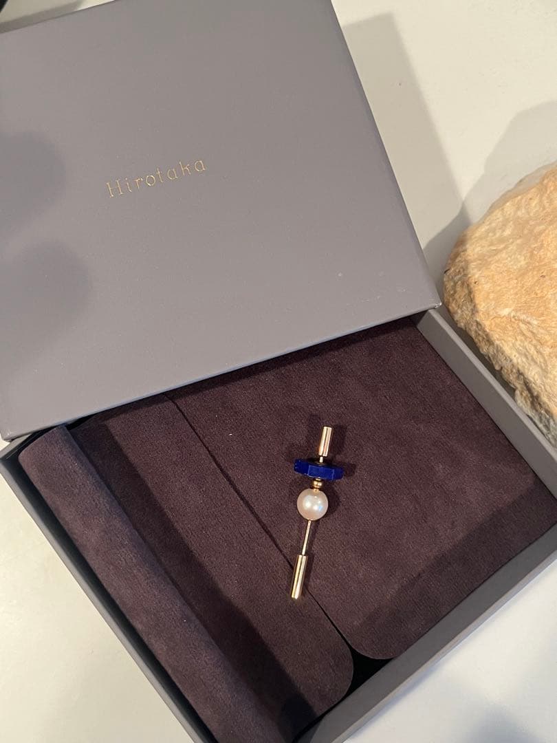 (Sasa)Hirotaka 片耳用ラピスラズリ ピアス