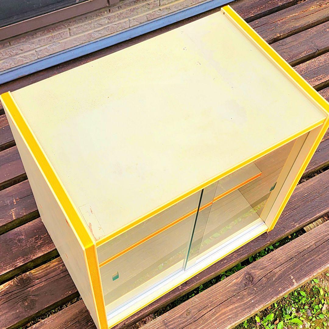 【昭和レトロ】レトロポップ/飾り棚_ショーケース(オレンジ)