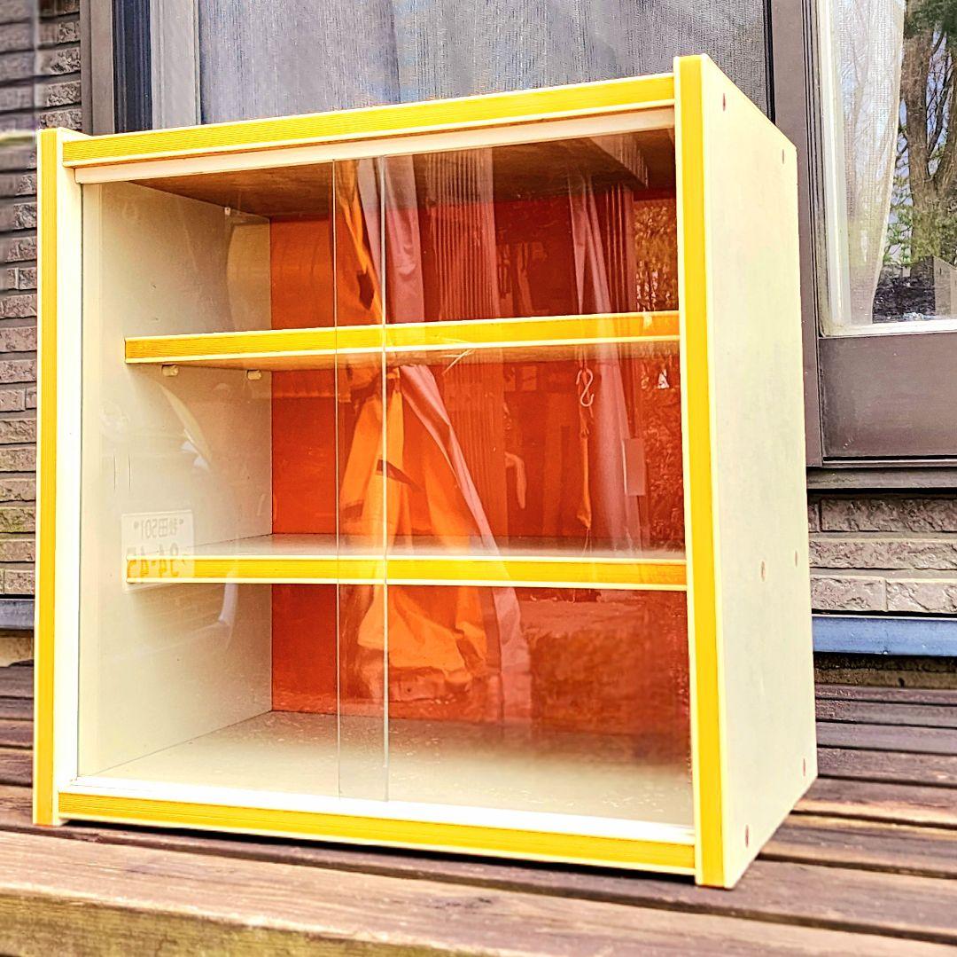【昭和レトロ】レトロポップ/飾り棚_ショーケース(オレンジ)