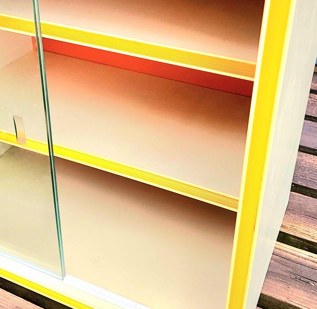 【昭和レトロ】レトロポップ/飾り棚_ショーケース(オレンジ)