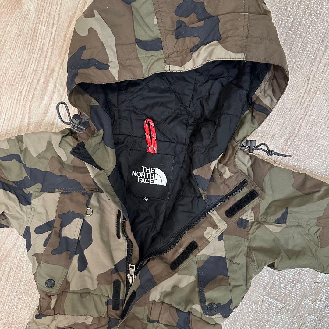 THE NORTH FACE 迷彩子供用スキーウェア スノボウェア　サイズ80