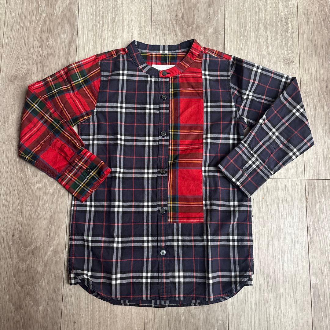 【送料込み／3枚セット】　BURBERRY チェック 長袖シャツ 116、120