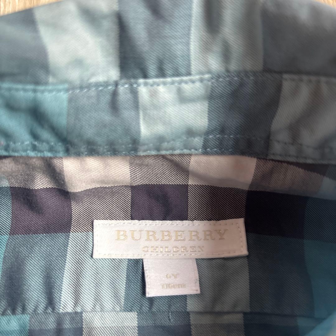 【送料込み／3枚セット】　BURBERRY チェック 長袖シャツ 116、120