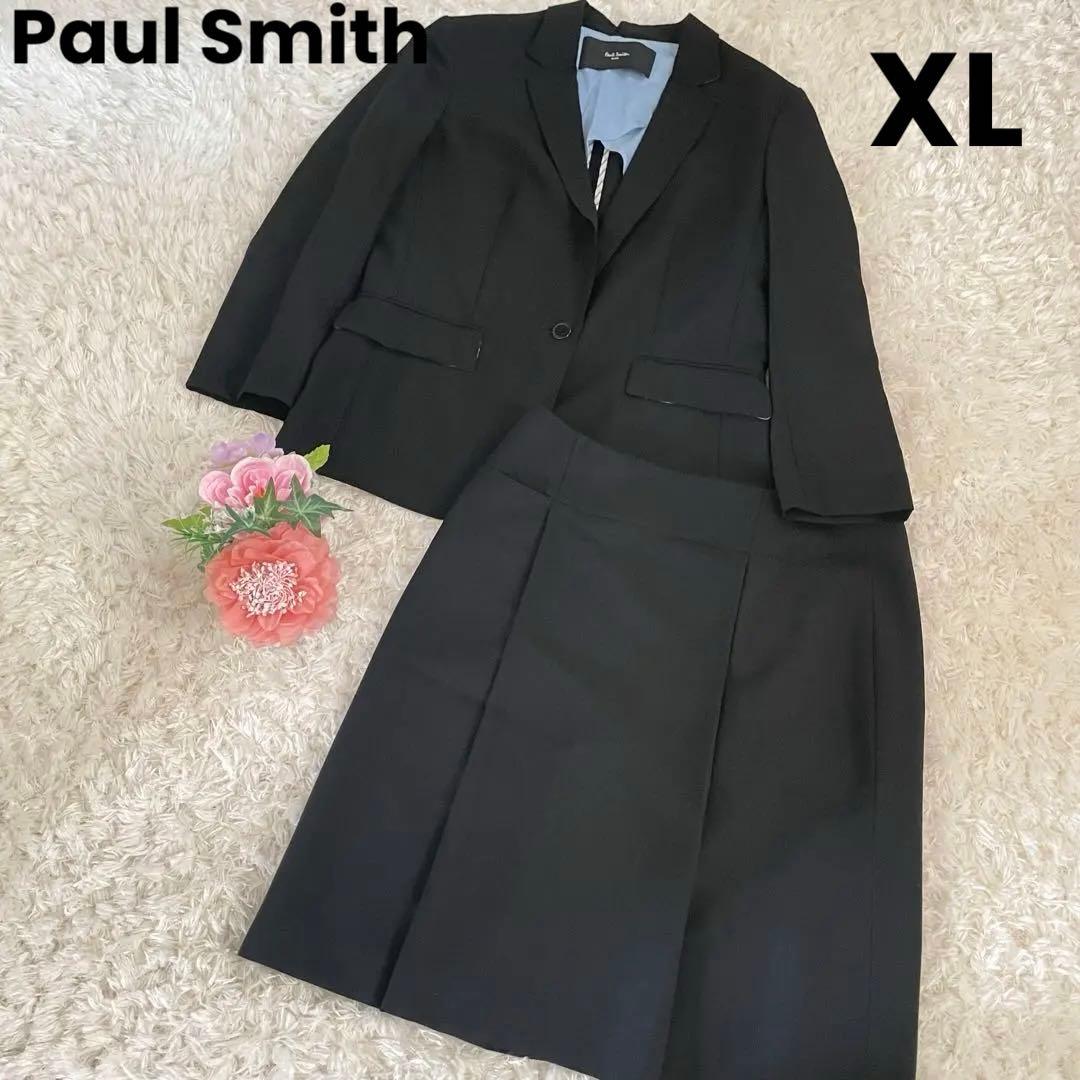 美品　ポールスミス　濃紺　スカートスーツ（シングルボタン）　XL
