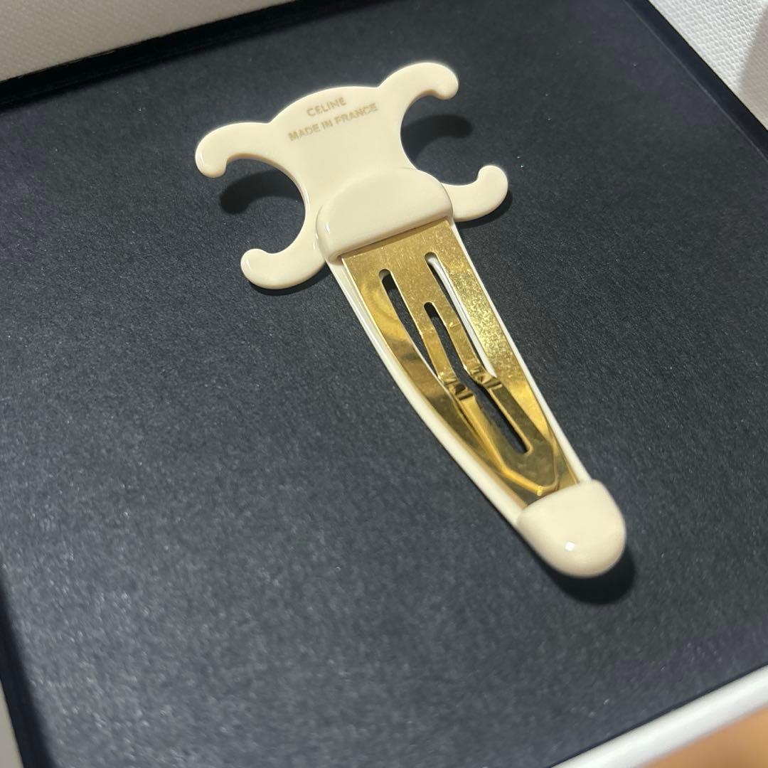 CELINE セリーヌ ラージ スナップ ヘアクリップ
