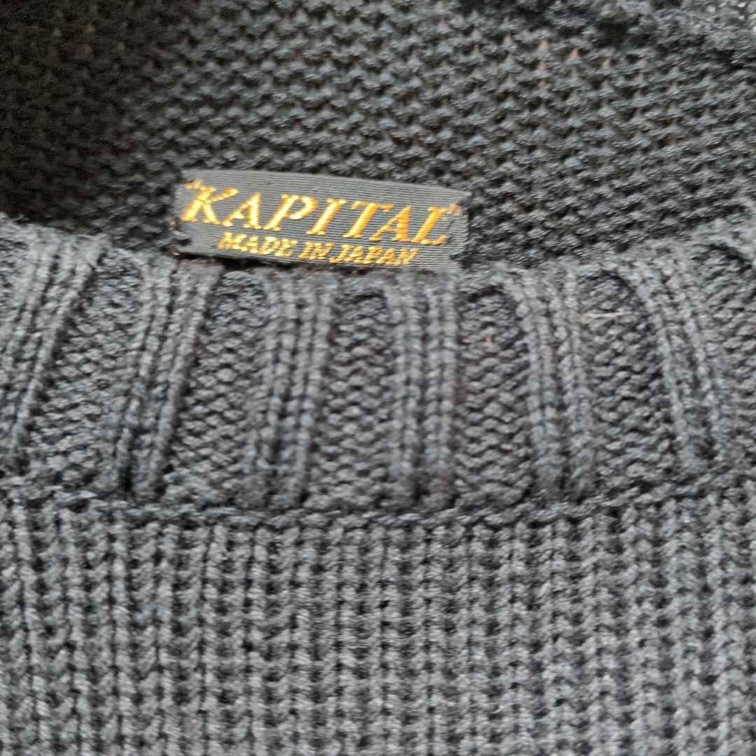 KAPITAL MOONBOW クルーセーター 3(L) キャピタル Y2K