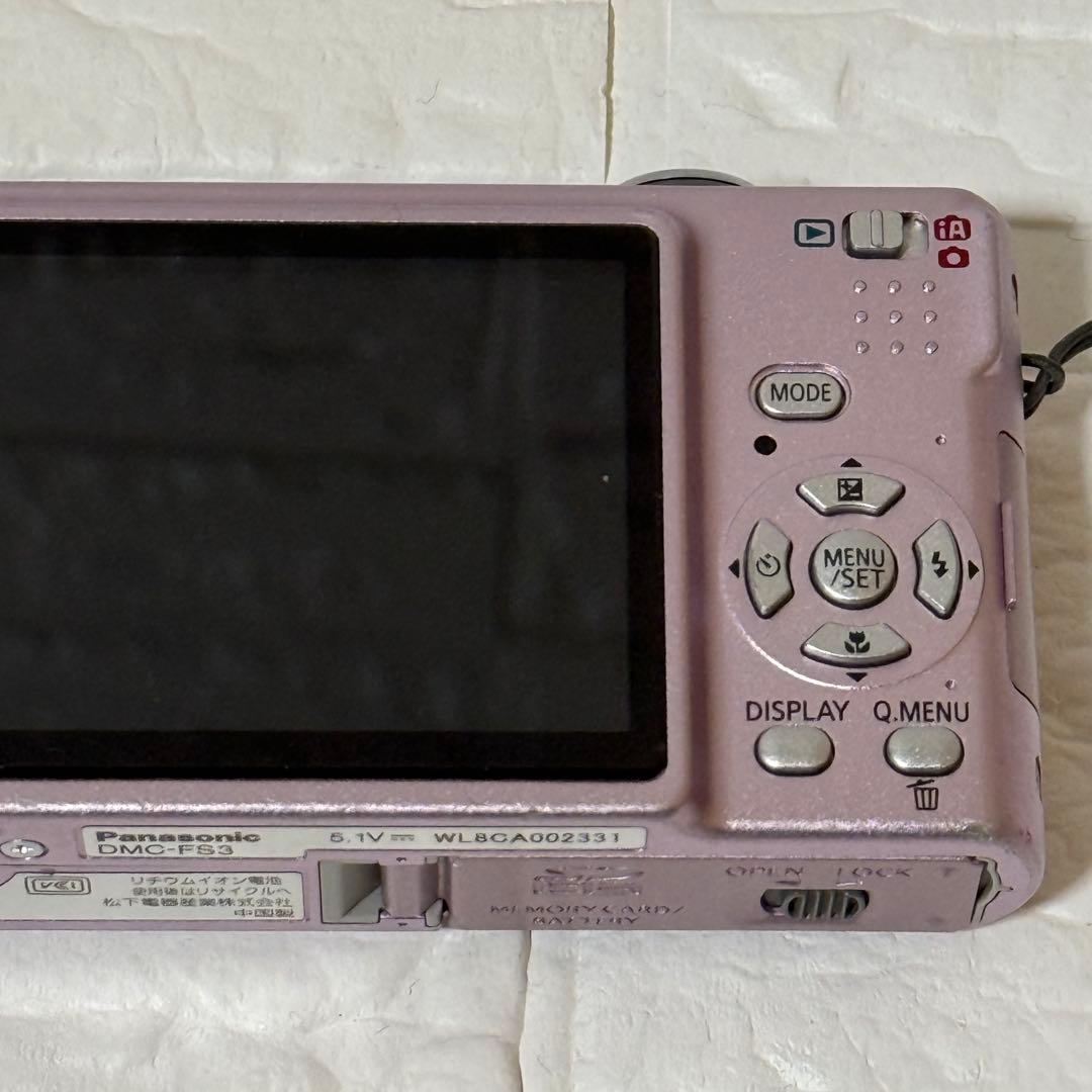 Panasonic LUMIX DMC-FS3 ピンク コンデジ 本体 充電器付