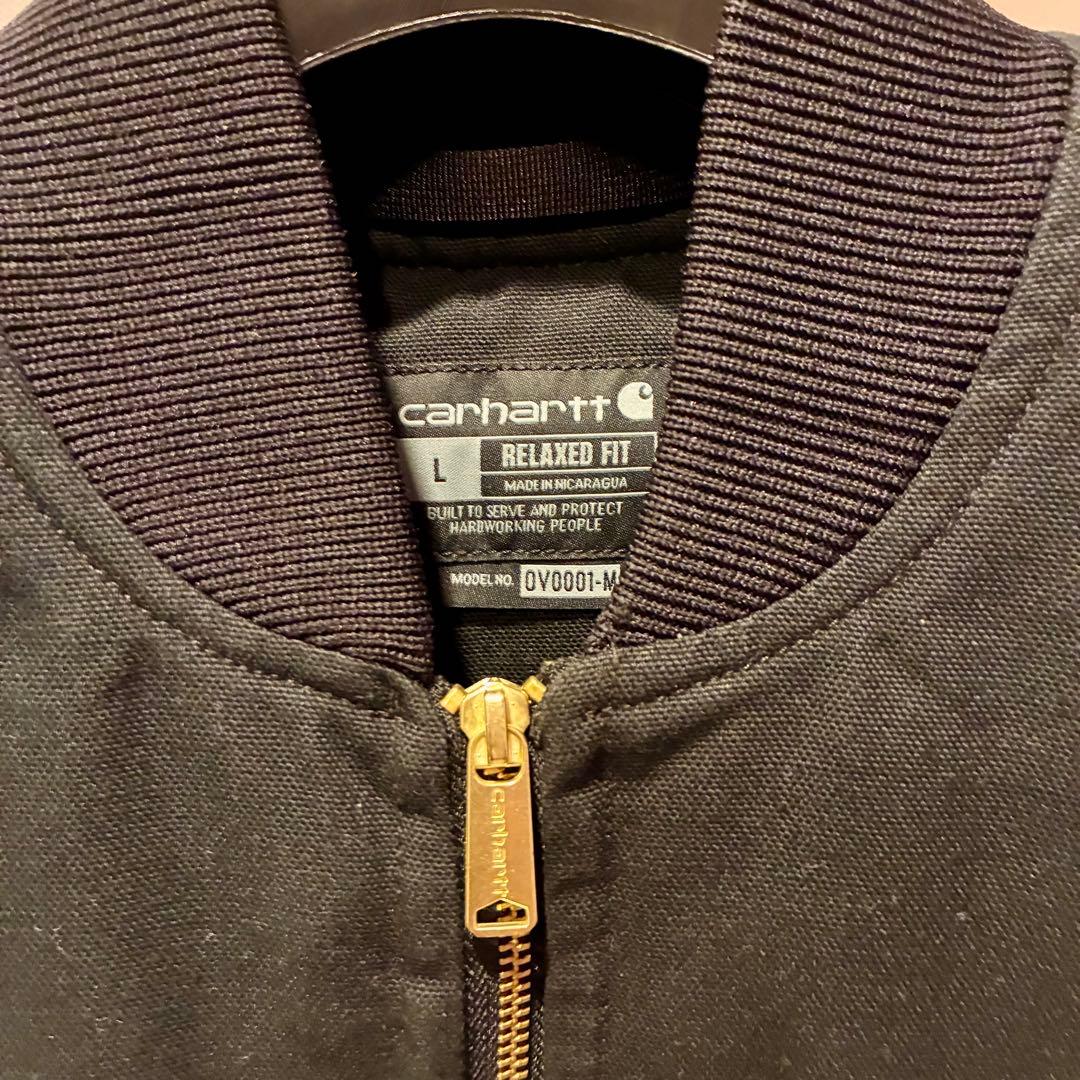 試着のみ carhart CLASSIC VEST - Black L size