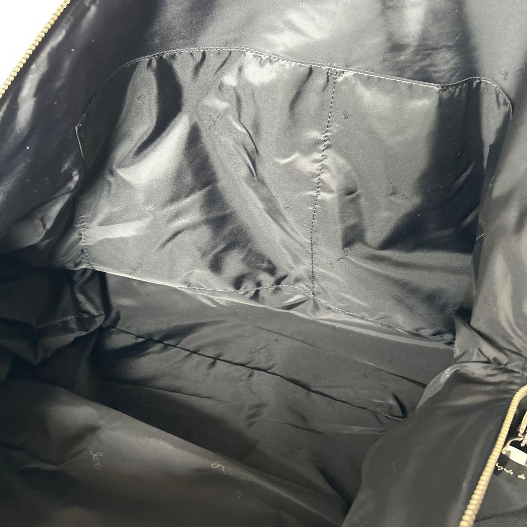 アニエスベー ボストンバッグ 旅行用 トートバッグ　鍵付き 黒　2way 美品