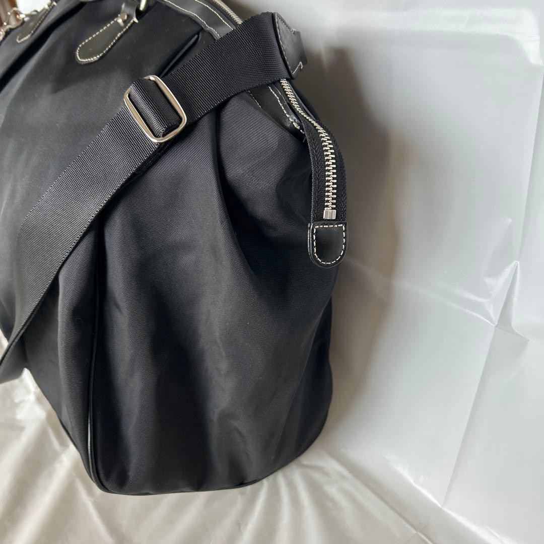 アニエスベー ボストンバッグ 旅行用 トートバッグ　鍵付き 黒　2way 美品