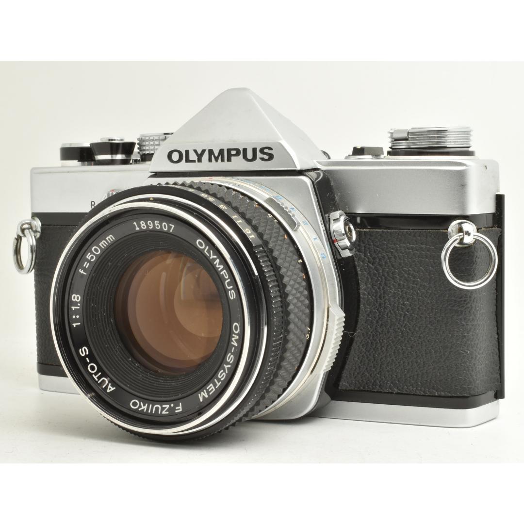 整備済 完動 Olympus OM-1 MD 50mm F1.8 露出計OK