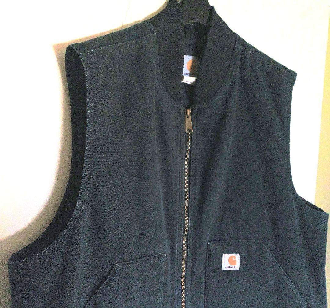 ⬛Carhartt ダック ベストUSED旧タグ【黒】