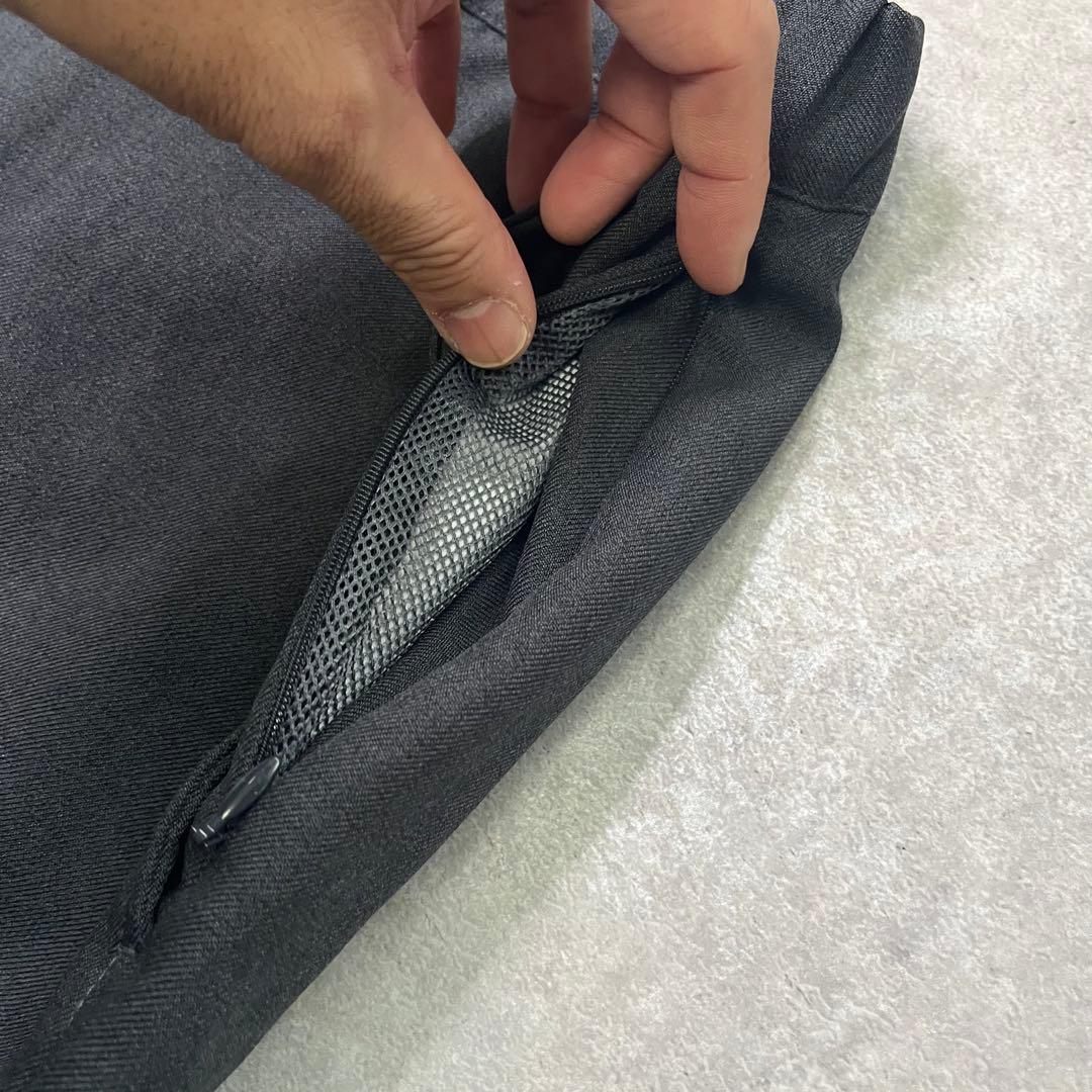 PWA SLIT STRAIGHT SLACKS スラックス チャコール L