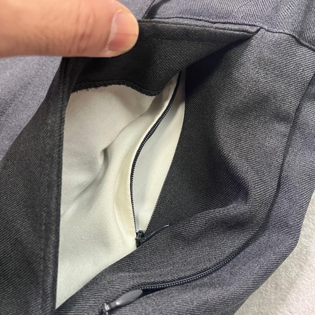 PWA SLIT STRAIGHT SLACKS スラックス チャコール L