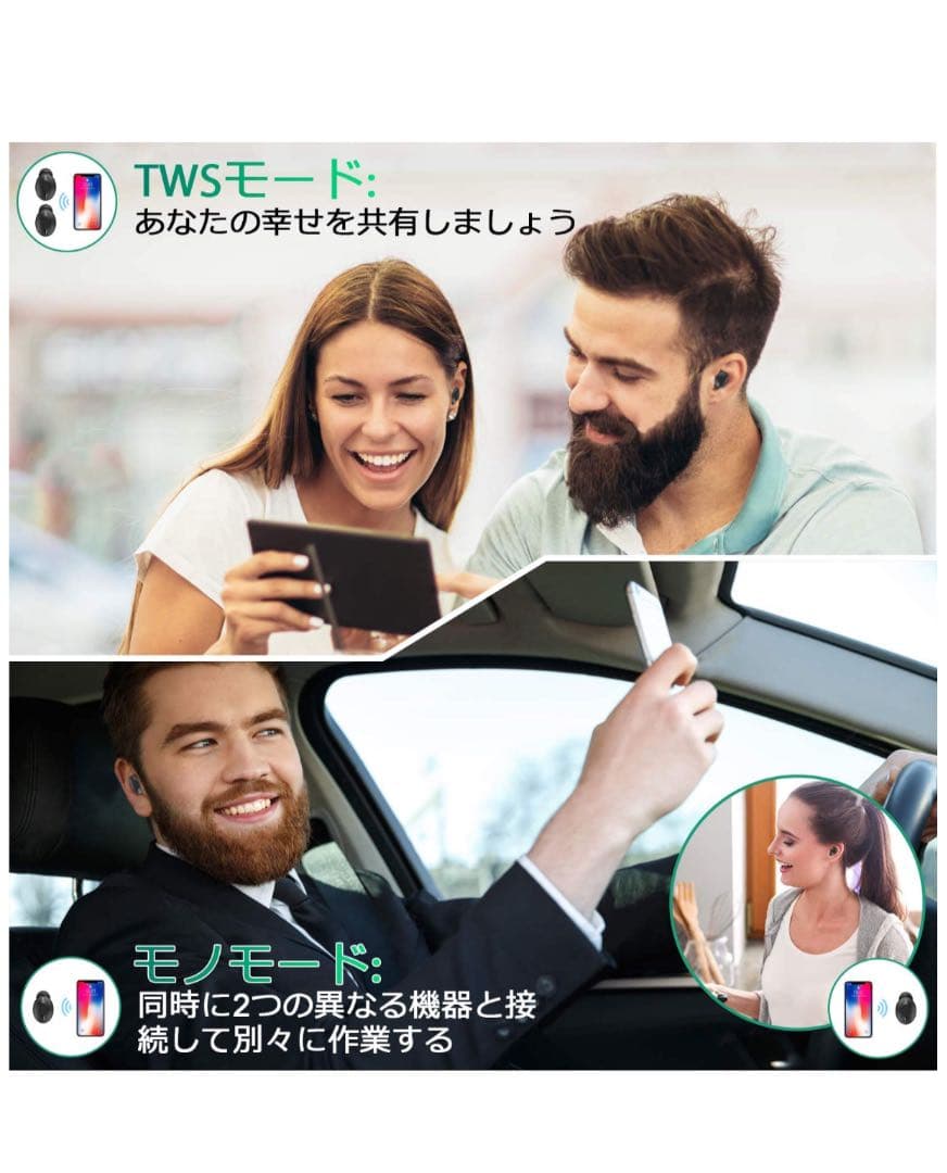 D314最新版Bluetooth 5.0+EDR 技術イヤホン